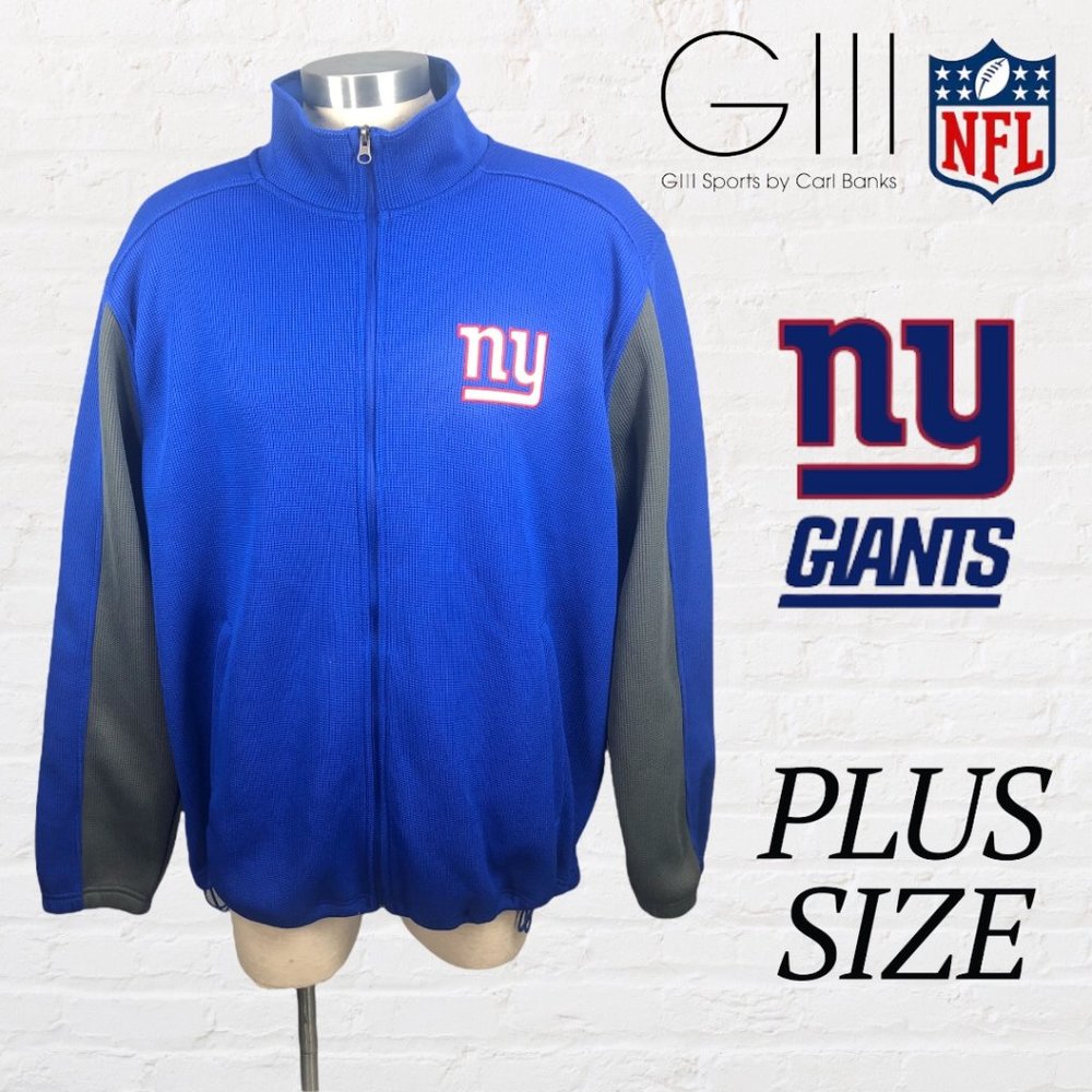 Mens Blue NFL New York Giants Jacket Sz XXL